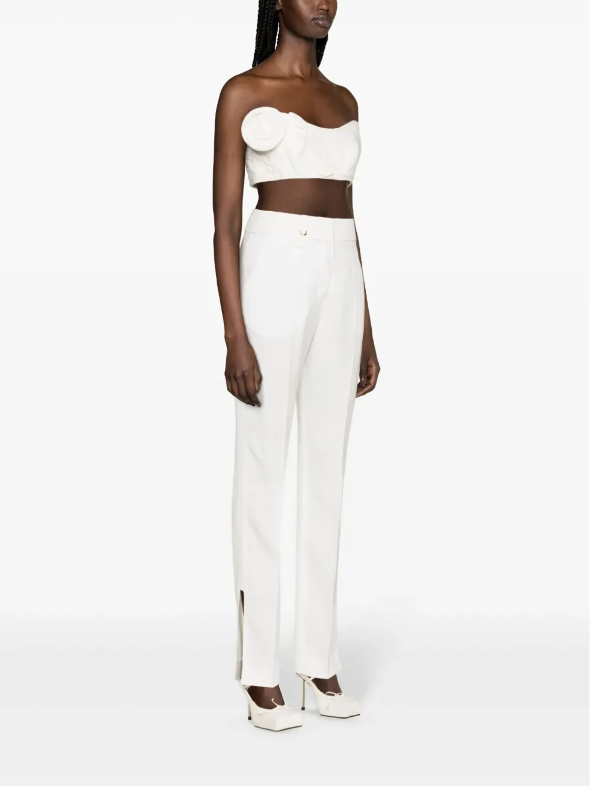 Jacquemus Le Pantalon Tibau ストレートレッグパンツ - ホワイト - 画像3