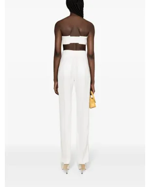 Jacquemus Le Pantalon Tibau ストレートレッグパンツ - ホワイト - サムネイル4