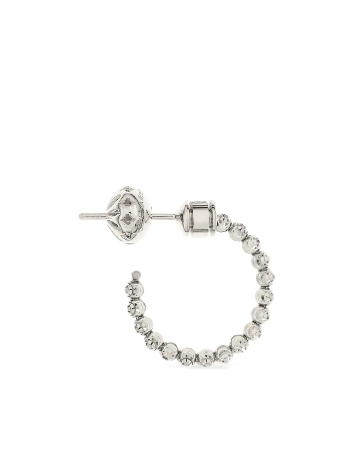 Officina Bernardi ムーンダイヤモンド フープピアス 18Kホワイトゴールド - シルバー - 画像2