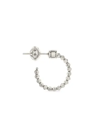 Officina Bernardi ムーンダイヤモンド フープピアス 18Kホワイトゴールド - シルバー - サムネイル2
