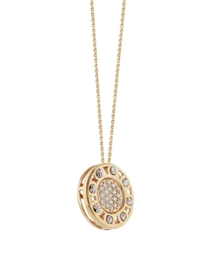 Officina Bernardi 18Kイエローゴールド小型センサテンポ ダイヤモンド ネックレス - サムネイル2