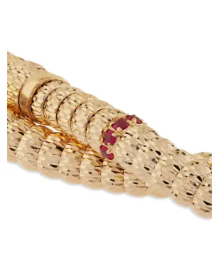 Officina Bernardi 18kt イエローゴールド エニグマ ルビーとダイヤモンド ネックレス - サムネイル3