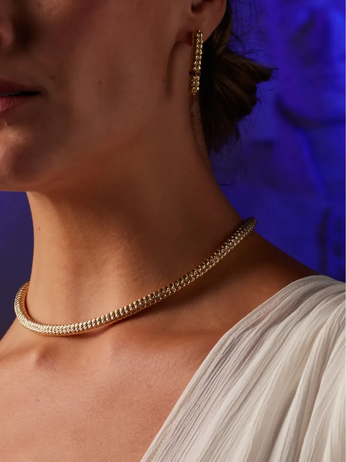 Officina Bernardi 18kt イエローゴールド エニグマ ルビーとダイヤモンド ネックレス - 画像4