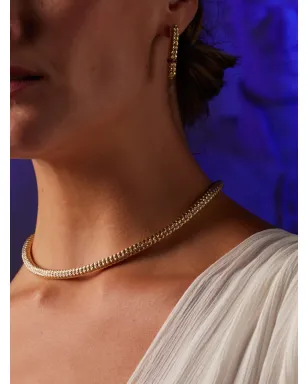 Officina Bernardi 18kt イエローゴールド エニグマ ルビーとダイヤモンド ネックレス - サムネイル4