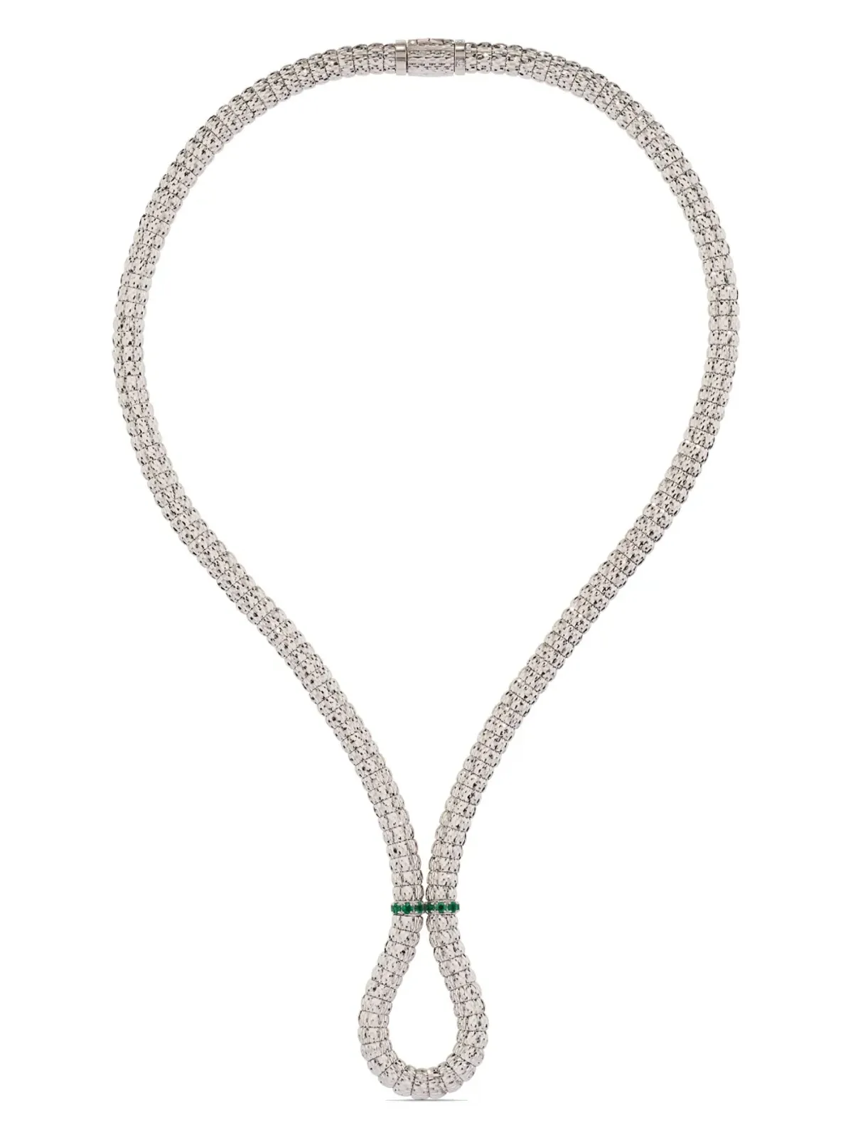 Officina Bernardi エニグマX エメラルドとダイヤモンド ネックレス - 画像1