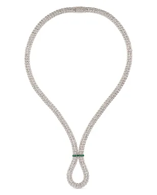 Officina Bernardi エニグマX エメラルドとダイヤモンド ネックレス - サムネイル1