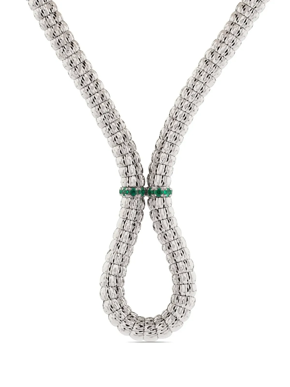 Officina Bernardi エニグマX エメラルドとダイヤモンド ネックレス - 画像2