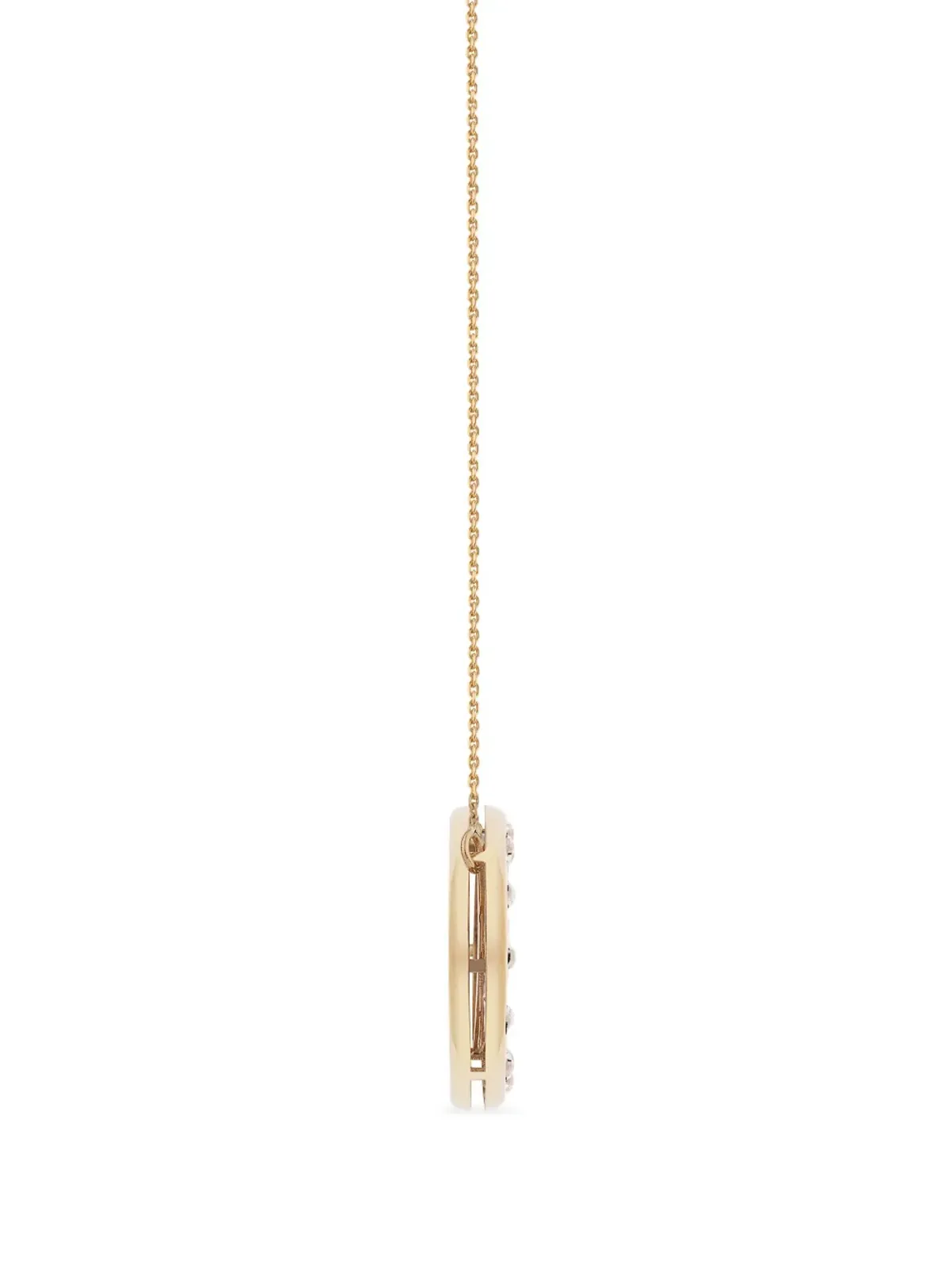 Officina Bernardi 18kt イエローゴールド 大ぶり SenzaTempo ルビーとダイヤモンド ネックレス - 画像3