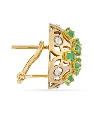 Officina Bernardi 18kt イエローゴールド ダマスコエメラルド イヤリング - サムネイル3