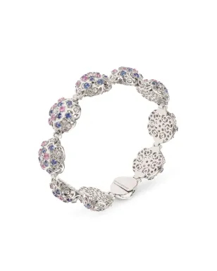 Officina Bernardi 18kt white gold Damasco sapphire and diamond bracelet - Silver - サムネイル1