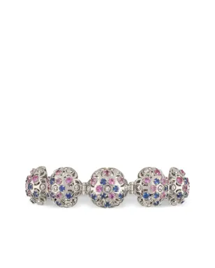 Officina Bernardi 18kt white gold Damasco sapphire and diamond bracelet - Silver - サムネイル3