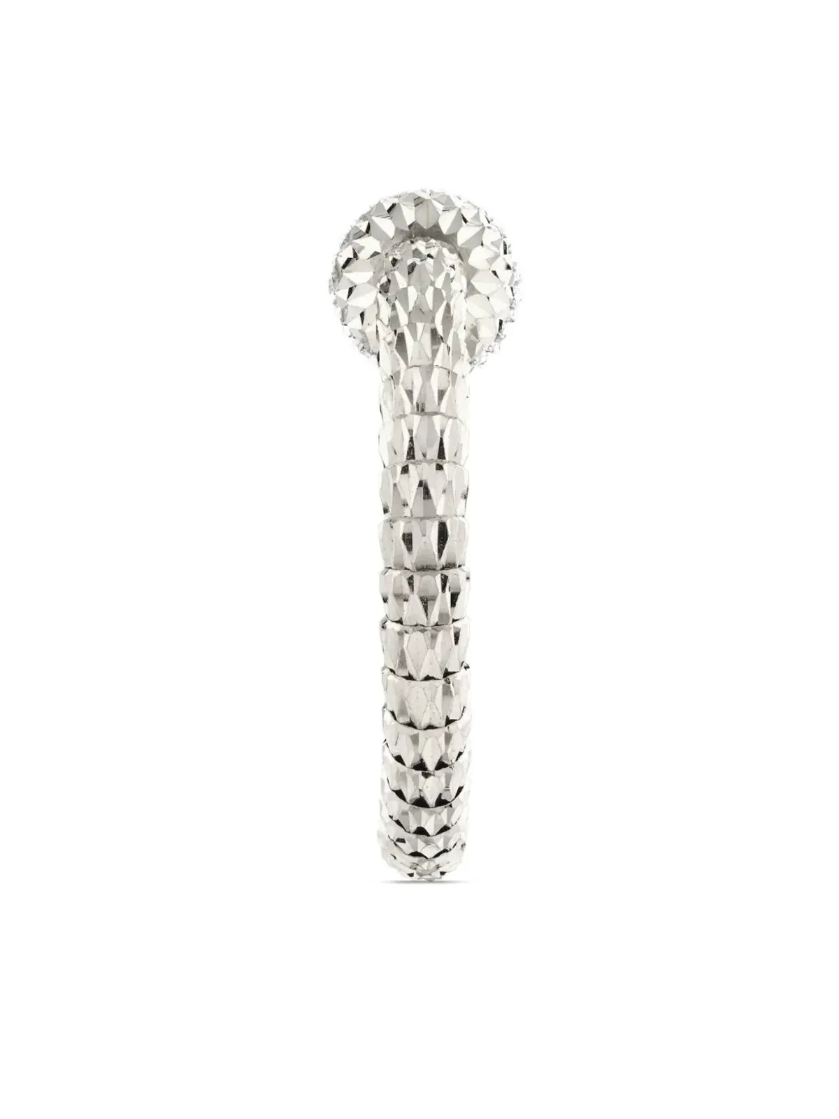 Officina Bernardi 18Kホワイトゴールド Ophidia ルビー フープピアス - シルバー - 画像3