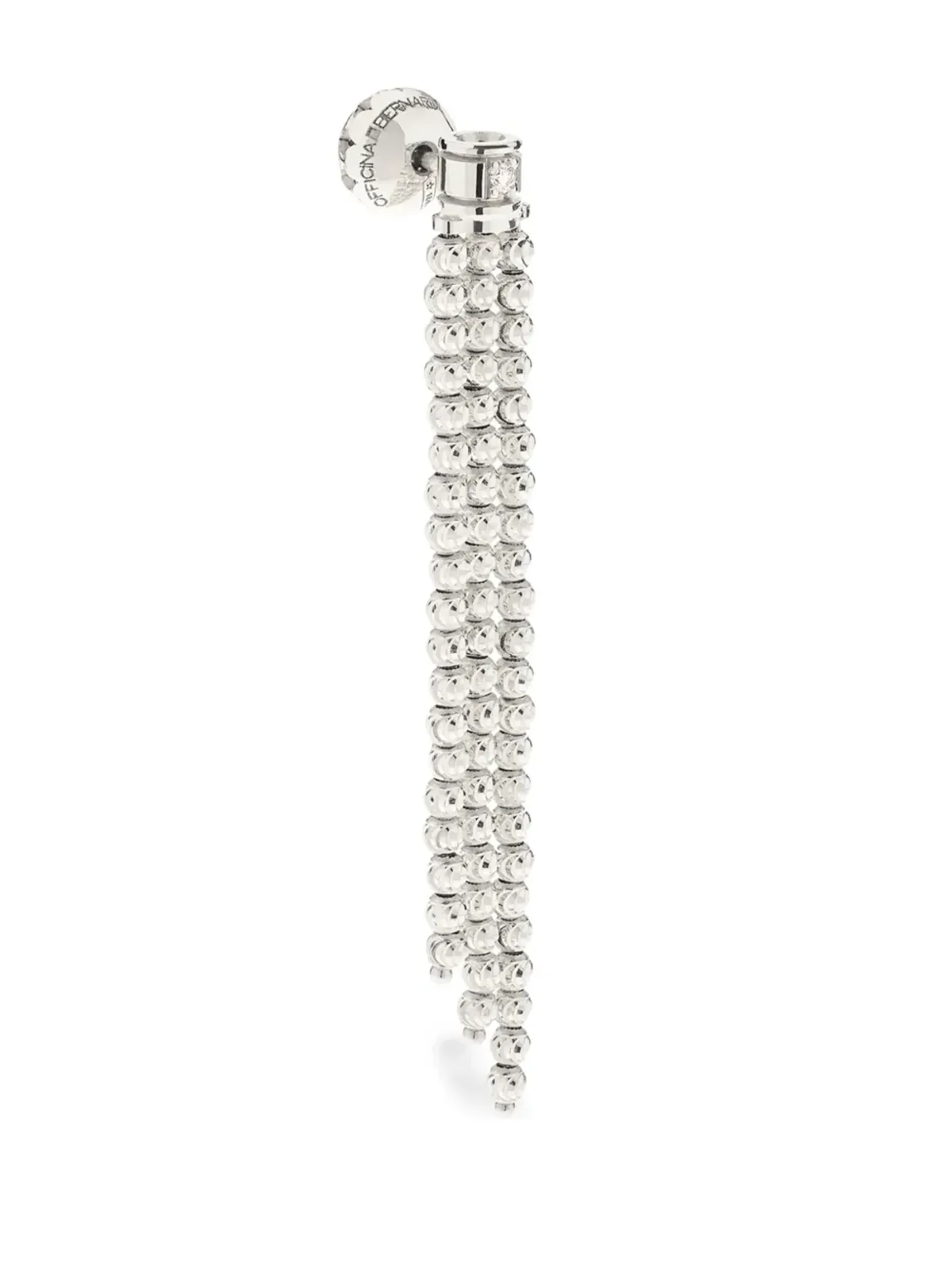Officina Bernardi 18Kホワイトゴールド ムーンダイヤモンド ドロップピアス - 画像2