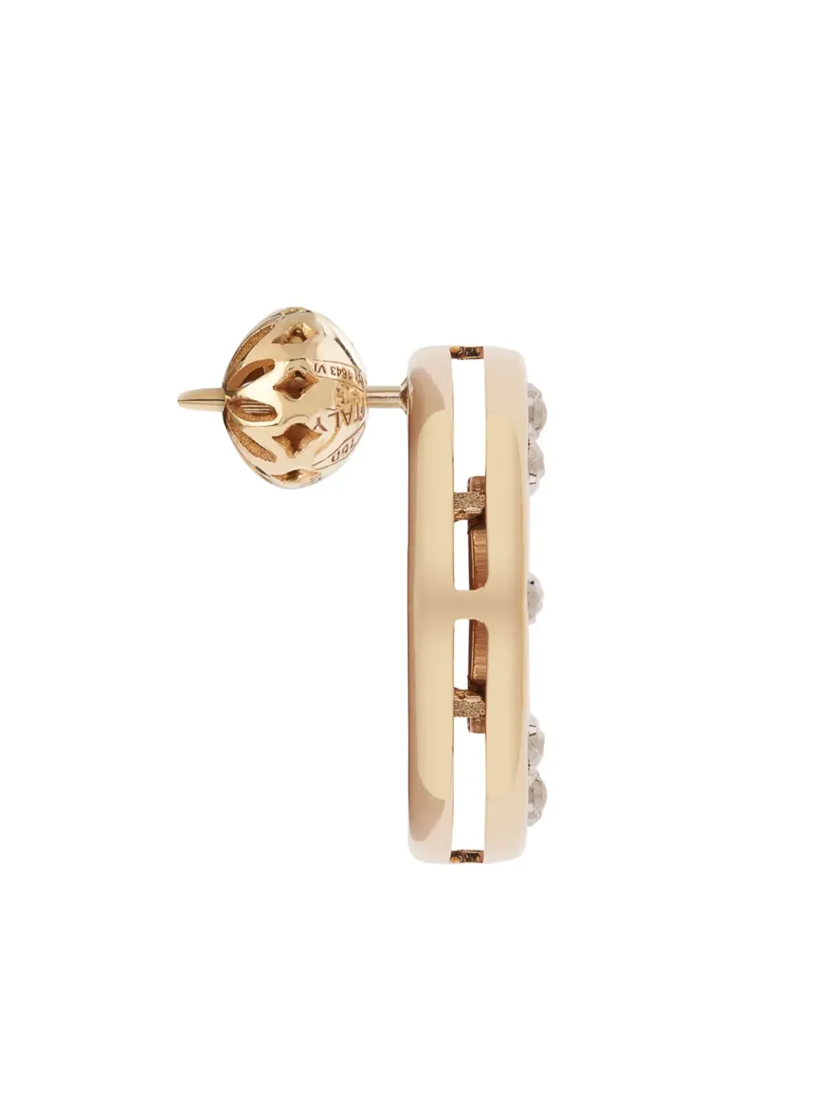 Officina Bernardi 18kt イエローゴールドと 18kt ホワイトゴールド センザテンポ サファイア イヤリング - 画像3