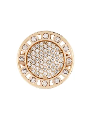 Officina Bernardi 18K イエローゴールドとホワイトゴールドの小さなSenzaTempo ダイヤモンドリング - サムネイル2