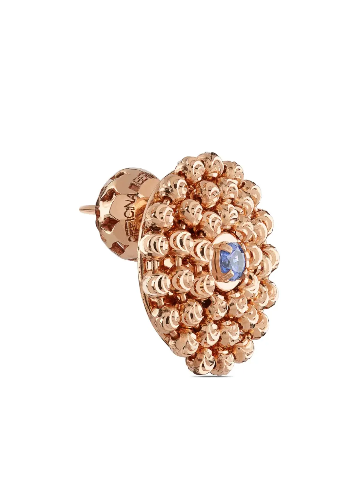 Officina Bernardi 18K ローズゴールド ミモザサファイア イヤリング ピンク - 画像3