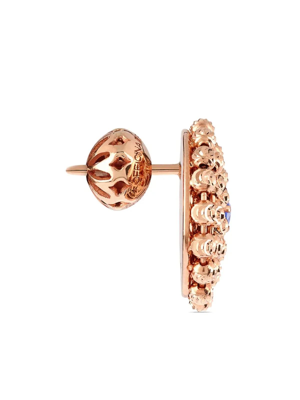 Officina Bernardi 18K ローズゴールド ミモザサファイア イヤリング ピンク - 画像4