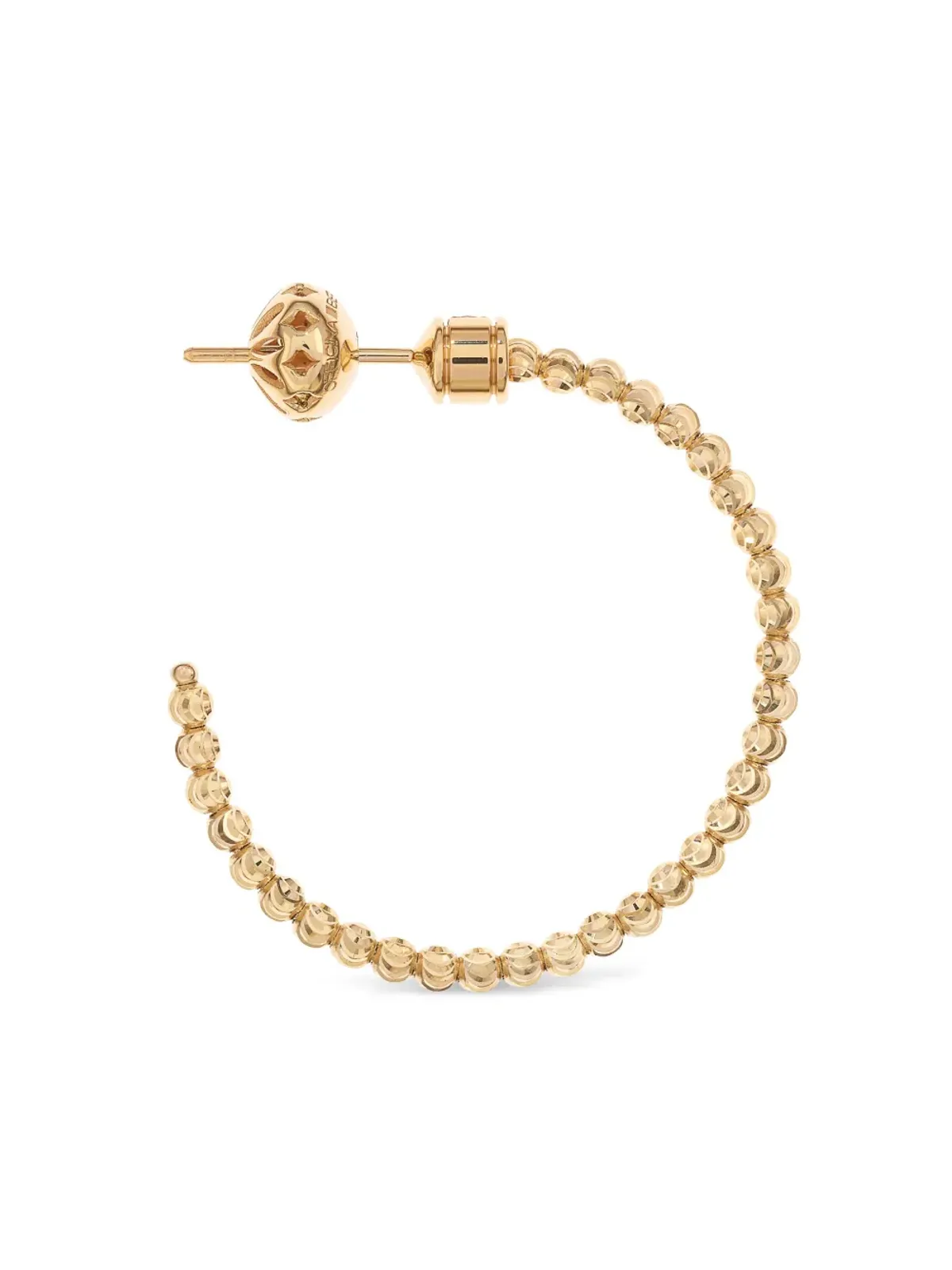 Officina Bernardi 18kt イエローゴールド ムーンダイヤモンド フープピアス - 画像2