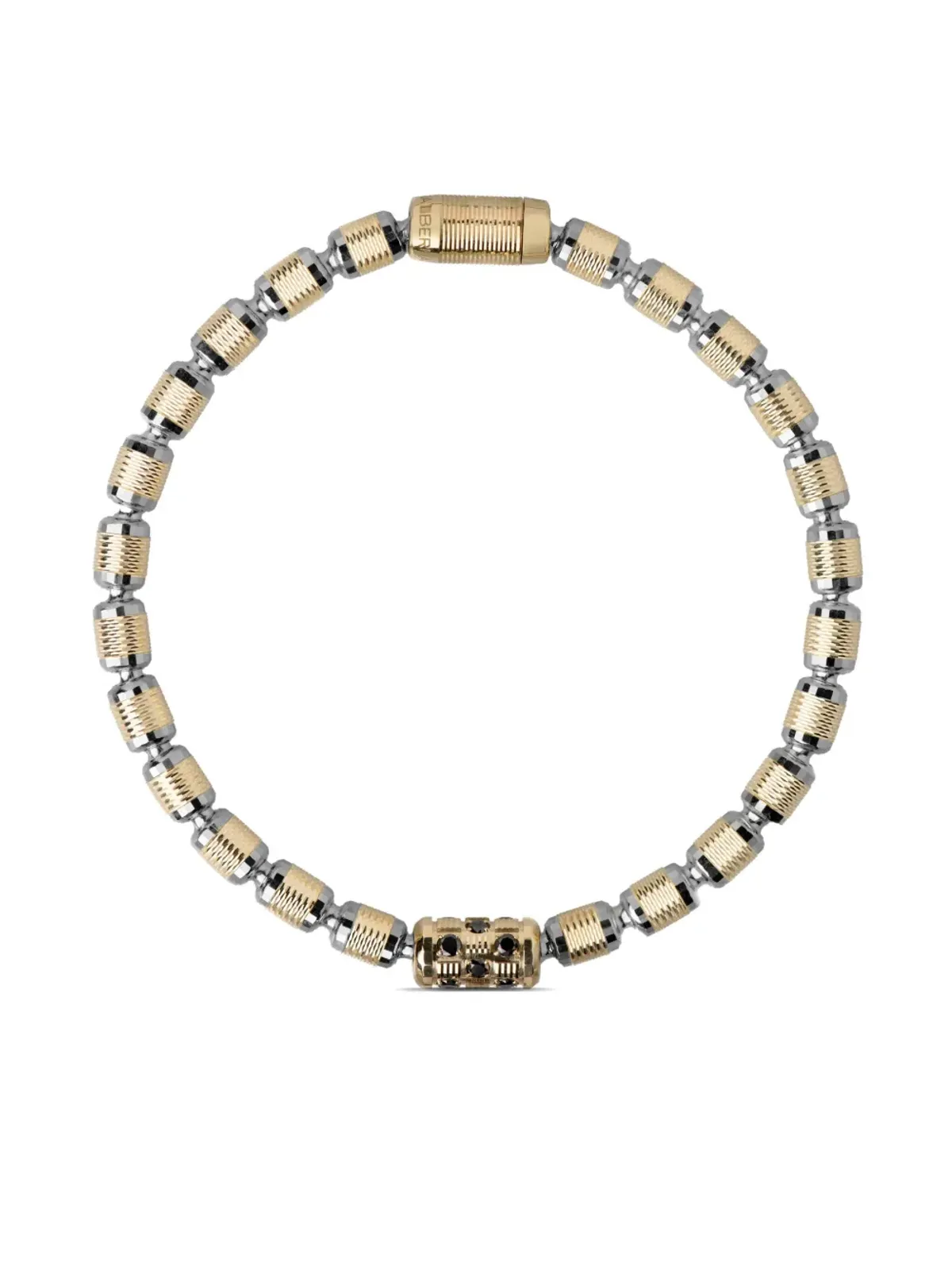 Officina Bernardi 18K イエロー＆ホワイトゴールド Lumen ダイヤモンド ブレスレット - 画像1