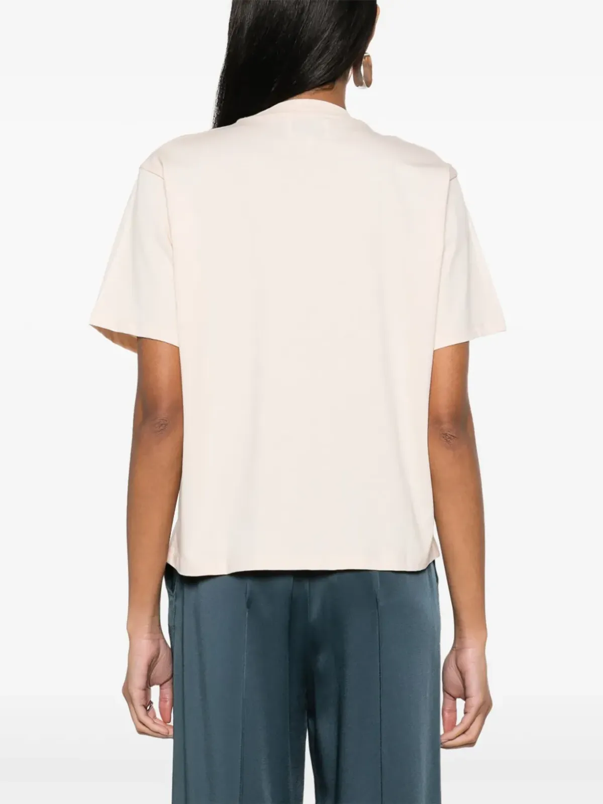 LouLou de Saison Telanto オーガニックコットン Tシャツ ピンク - 画像4