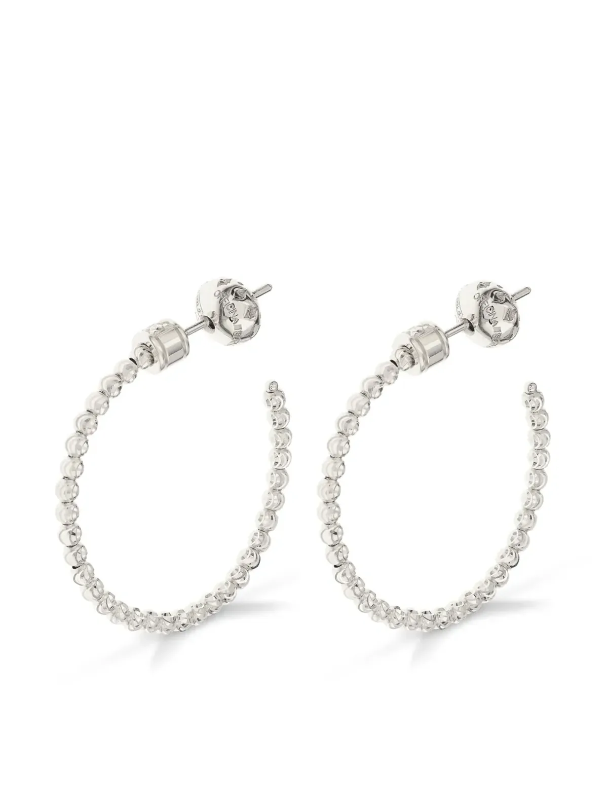 Officina Bernardi ムーンダイヤモンド ミディアムフープピアス - 画像1