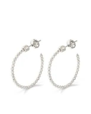 Officina Bernardi ムーンダイヤモンド ミディアムフープピアス - サムネイル1