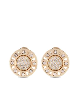 Officina Bernardi 18K イエローゴールド 小さな SenzaTempo ダイヤモンド スタッド ピアス - サムネイル1