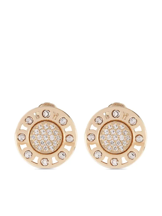 Officina Bernardi Officina Bernardi 18K イエローゴールド 小さな SenzaTempo ダイヤモンド スタッド ピアスの商品画像