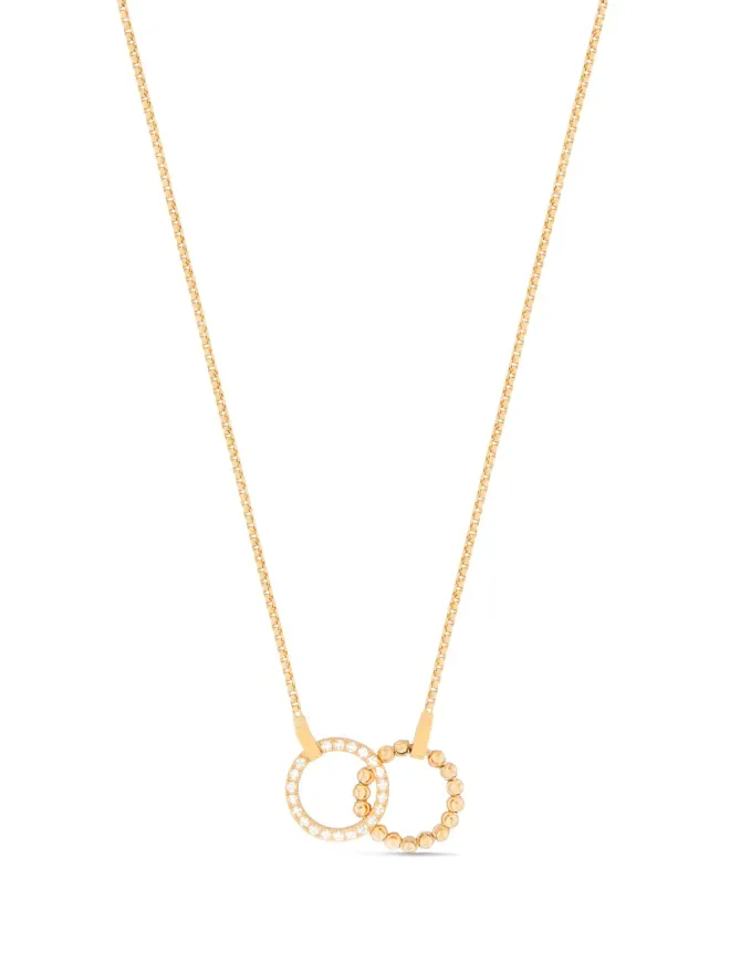 Officina Bernardi Officina Bernardi 18kt yellow gold Moon Eden diamond necklaceの商品画像