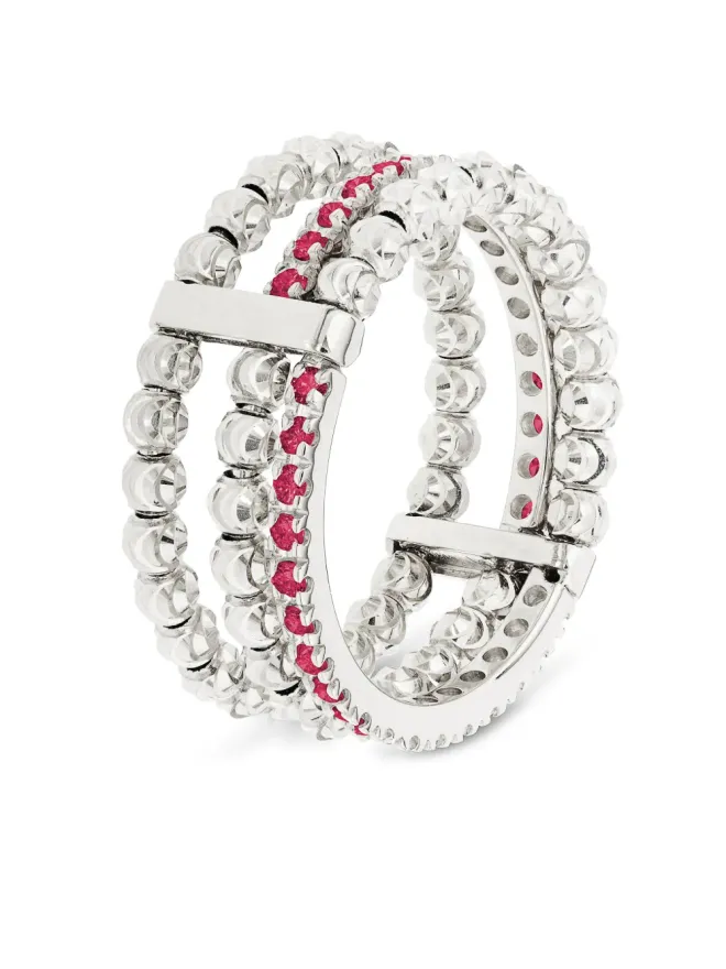 Officina Bernardi Officina Bernardi 18Kホワイトゴールド Moon Eden ルビーリングの商品画像