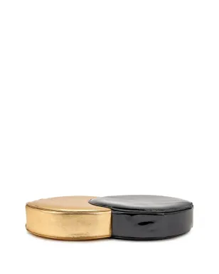 CHANEL ビンテージ ダブルサークル メタリック クラッチバッグ - サムネイル5