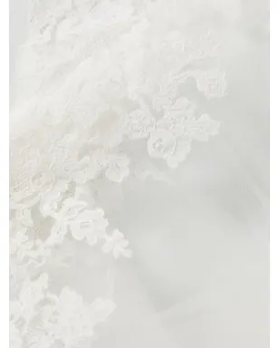 Carine Gilson レースアップリケ付きシアー マキシドレス - サムネイル3