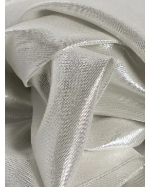 Carine Gilson ラメ糸ディテール・シルク・スリップドレス - Silver - サムネイル3
