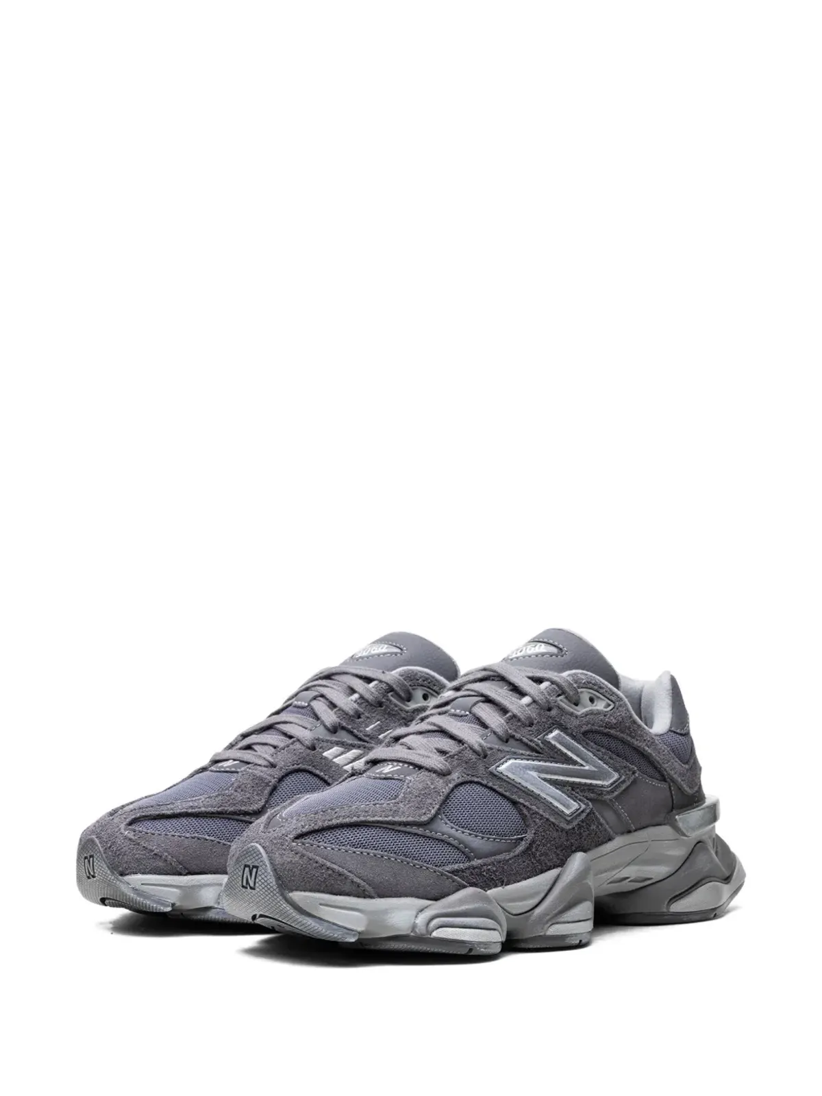 New Balance 9060 パネルド ロー・トップスニーカー グレー - 画像5