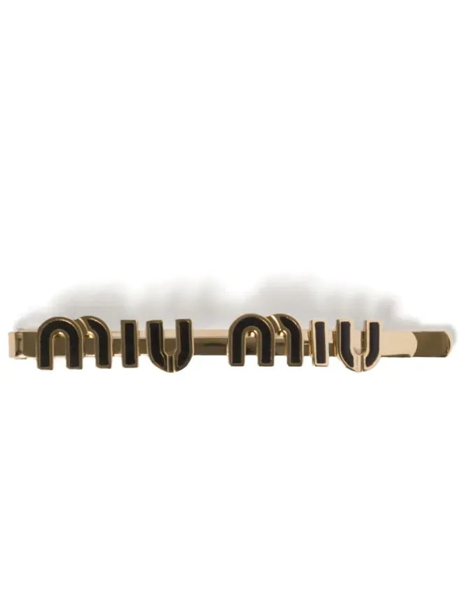 Miu Miu Miu Miu ロゴレタリング ヘアクリップの商品画像