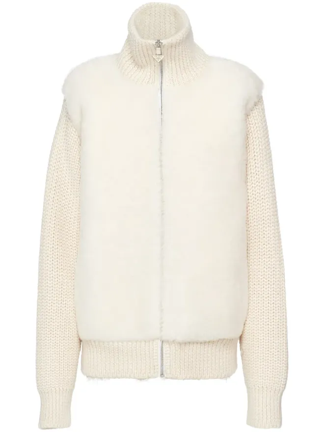 Prada Prada アルパカ ジップアップ カーディガンの商品画像