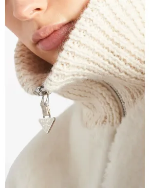 Prada アルパカ ジップアップ カーディガン - サムネイル4