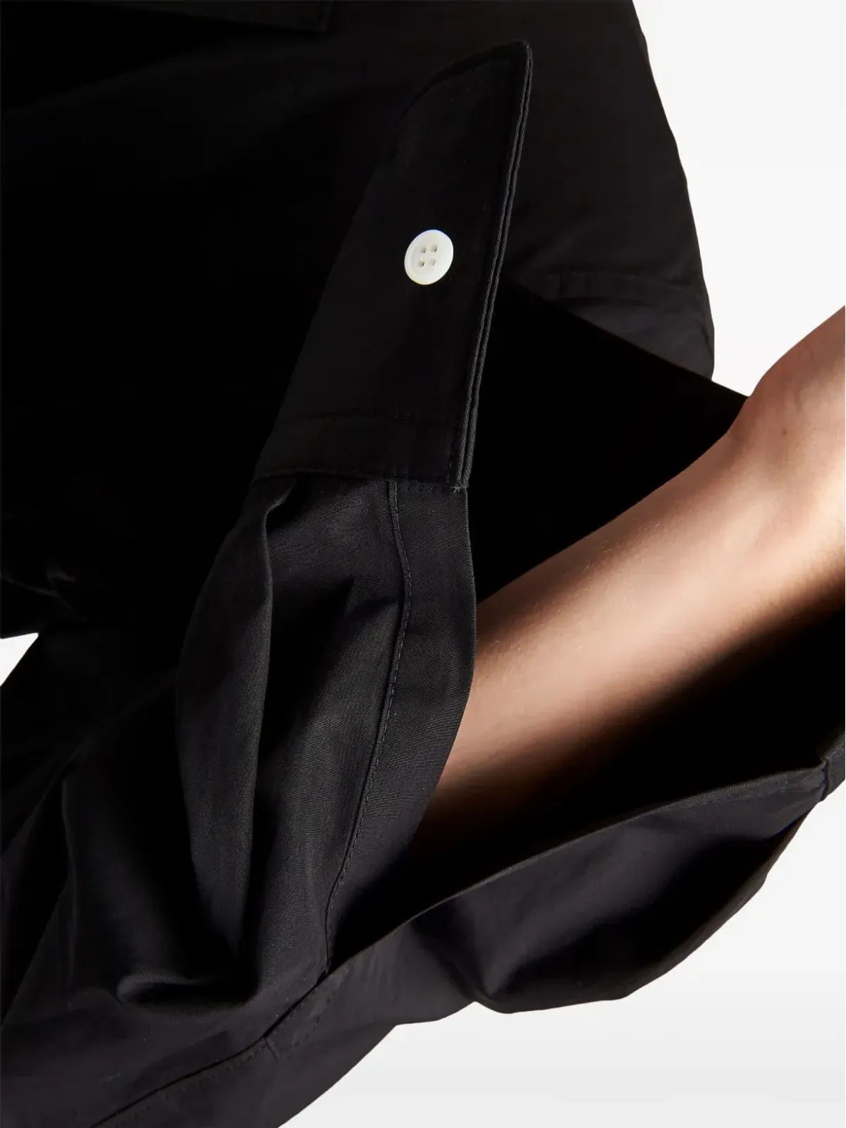Prada シングルブレスト コットンブレザー ブラック - 画像5