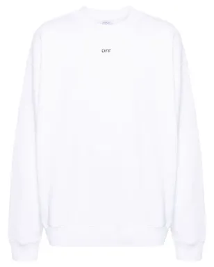 Off-White 刺繍ロゴ入り コットン スウェットシャツ - サムネイル1