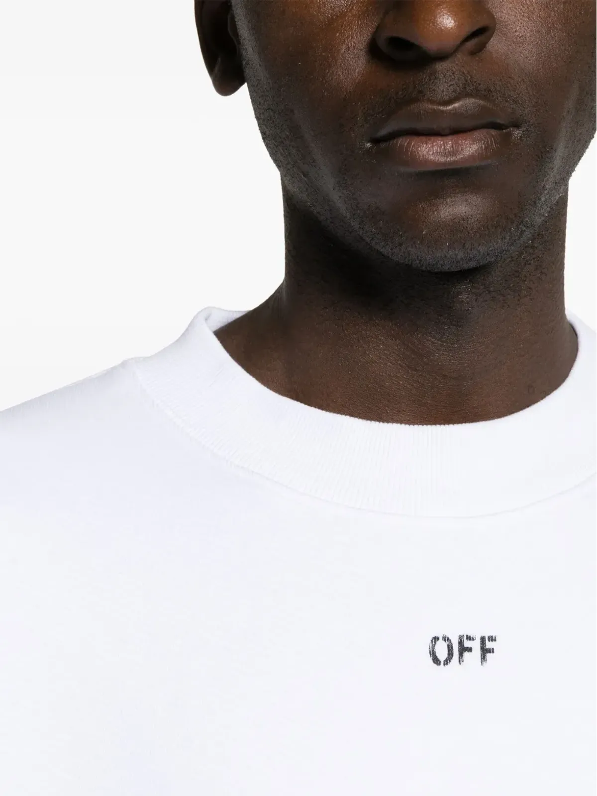 Off-White 刺繍ロゴ入り コットン スウェットシャツ - 画像5