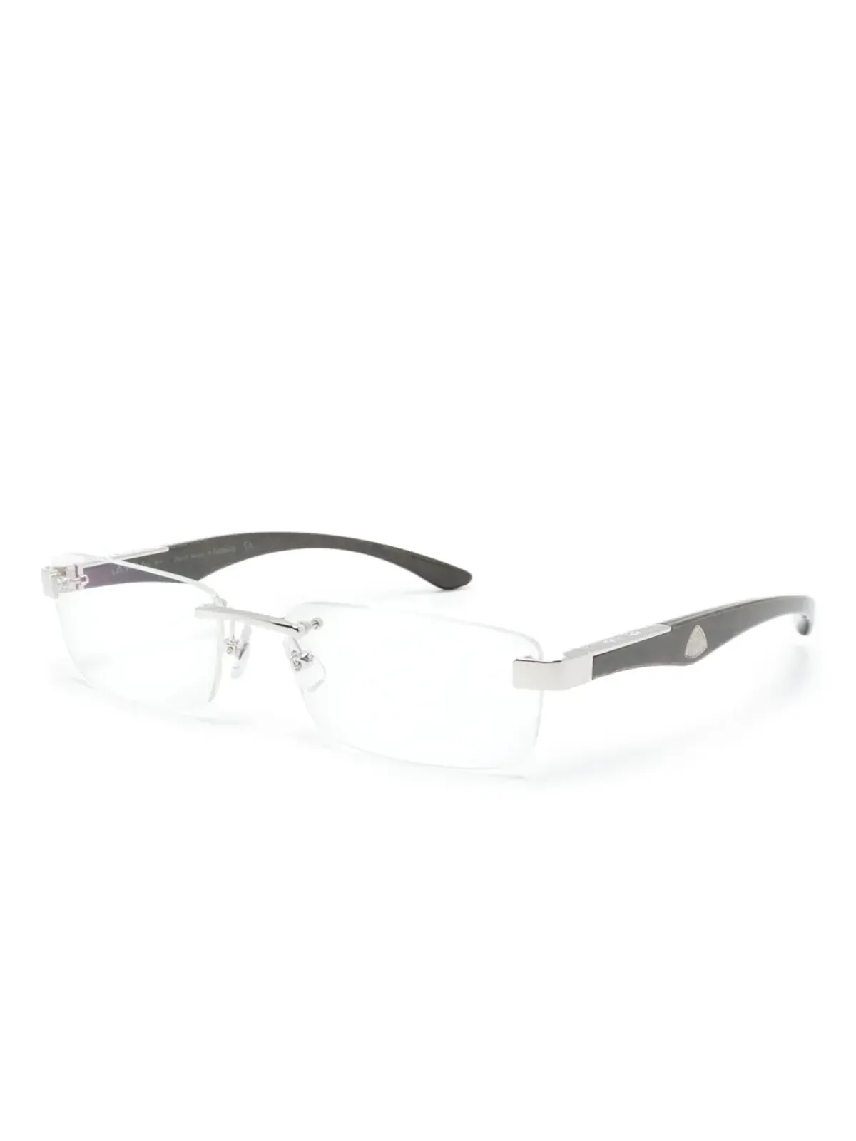Maybach eyewear アーティストIII レクタングルフレーム眼鏡 - 画像2