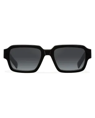 Prada ロゴディテールの長方形フレーム サングラス - ブラック - サムネイル1