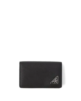 Prada 三角ロゴ サフィアーノレザー カードホルダー - サムネイル1