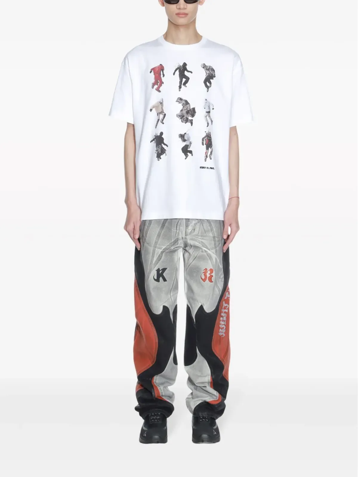 KUSIKOHC グラフィックプリント コットンTシャツ - 画像2