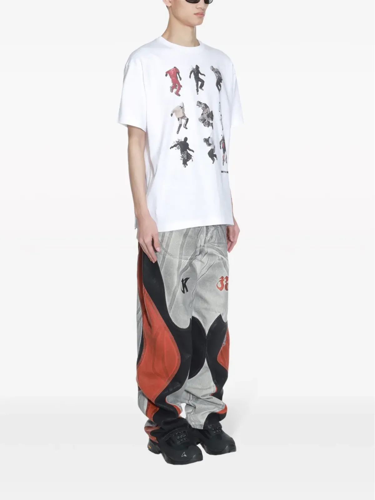 KUSIKOHC グラフィックプリント コットンTシャツ - 画像3