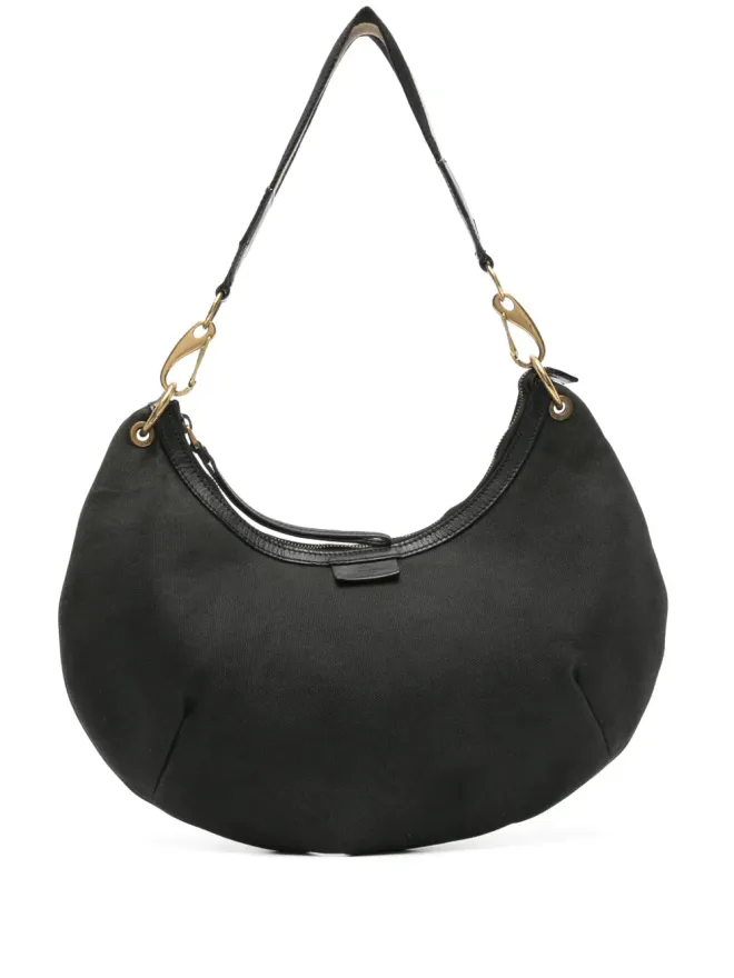 Gucci Pre-Owned Gucci ビンテージ 2000年代 半月型ショルダーバッグ - ブラックの商品画像