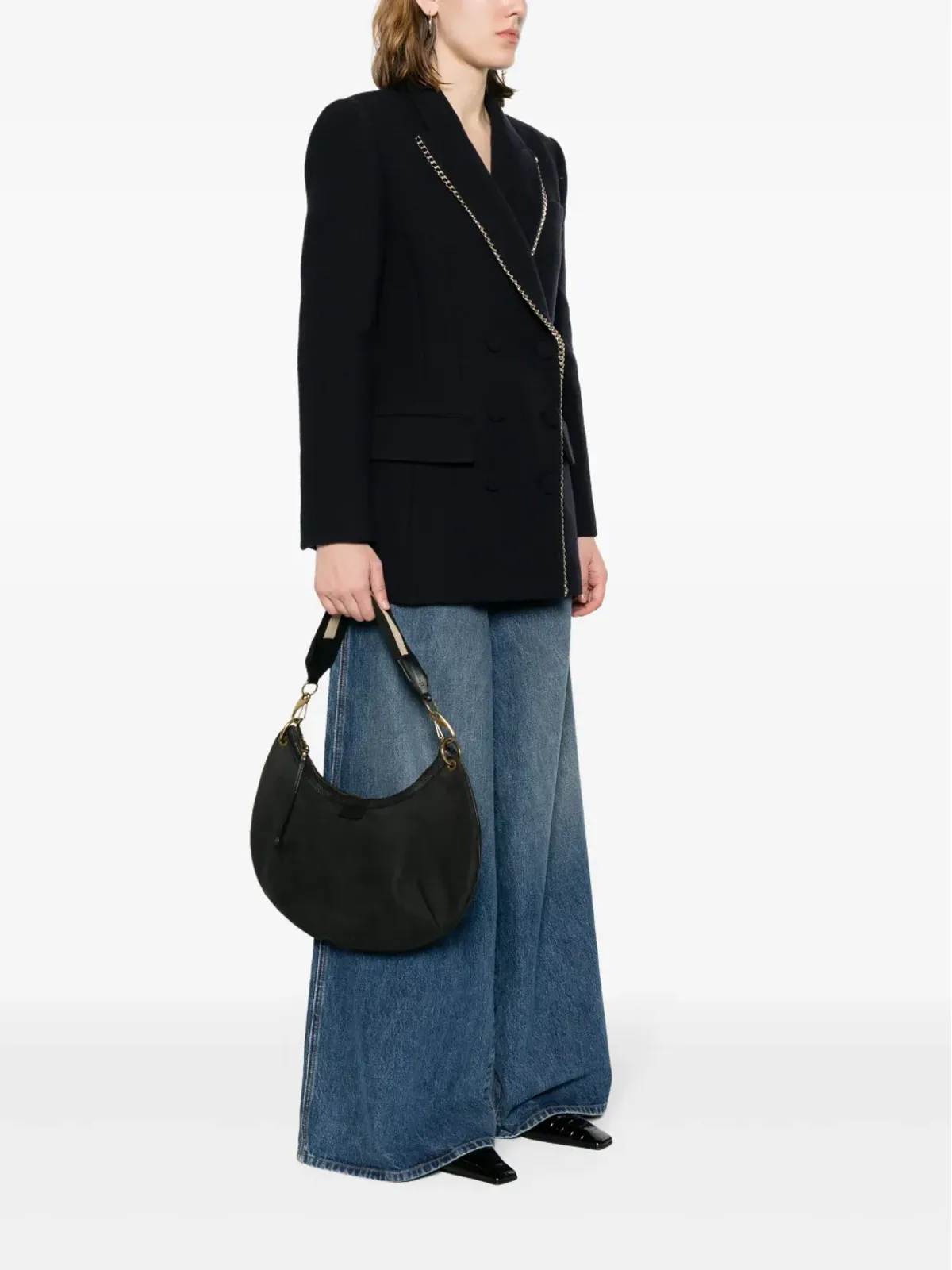 Gucci ビンテージ 2000年代 半月型ショルダーバッグ - ブラック - 画像2
