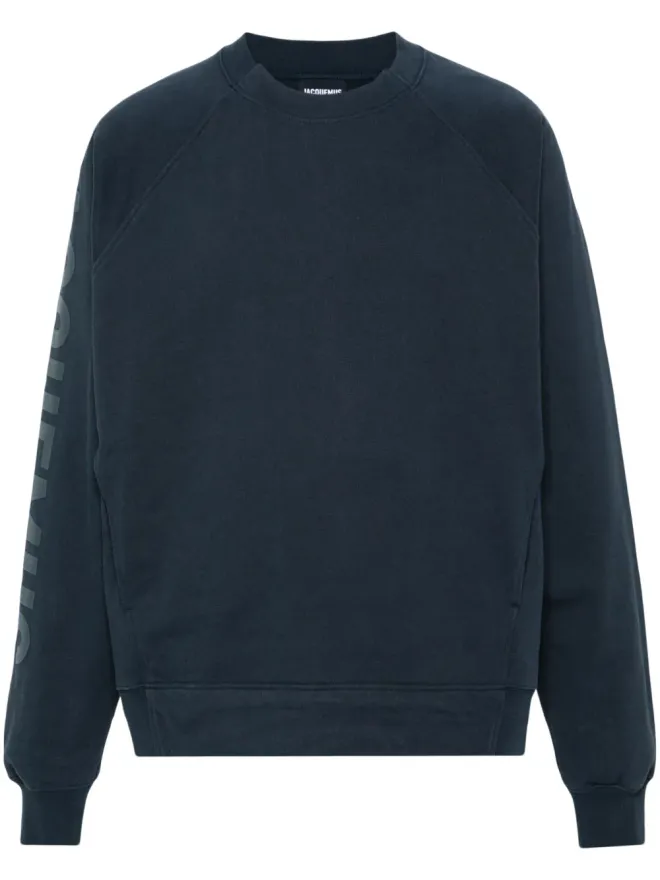 JACQUEMUS Jacquemus Le Sweatshirt Typo ロゴプリントトップ - ブルーの商品画像
