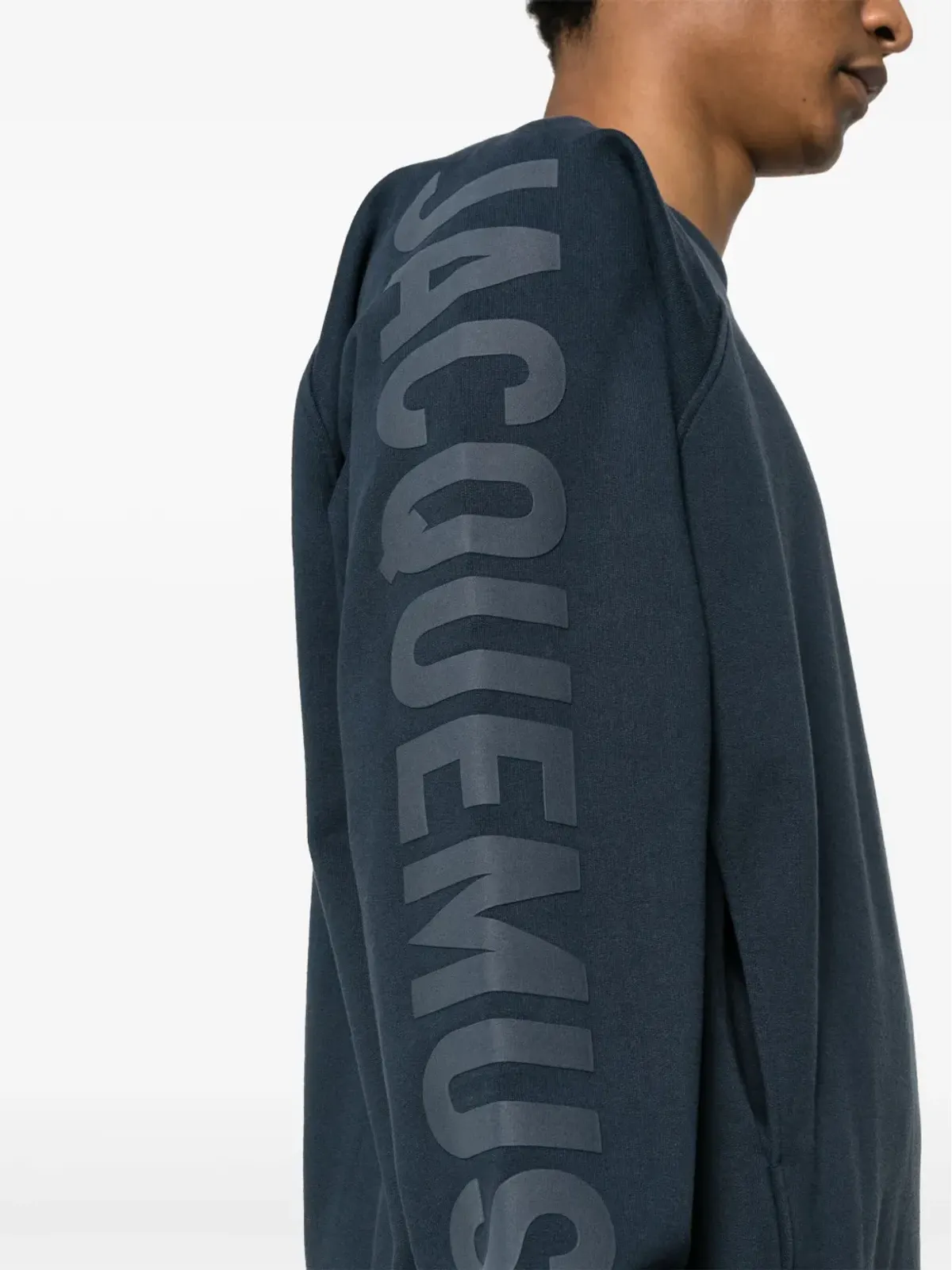 Jacquemus Le Sweatshirt Typo ロゴプリントトップ - ブルー - 画像5