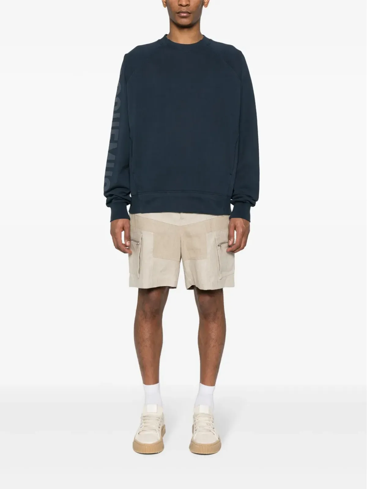Jacquemus Le Sweatshirt Typo ロゴプリントトップ - ブルー - 画像2